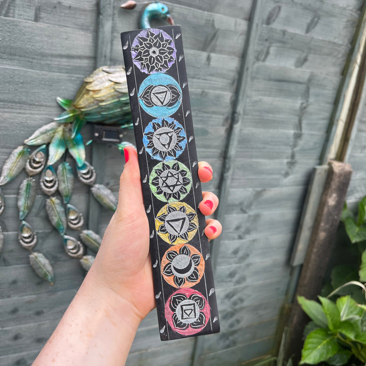 Soapstone 7 Chakra Incense Stick Burner