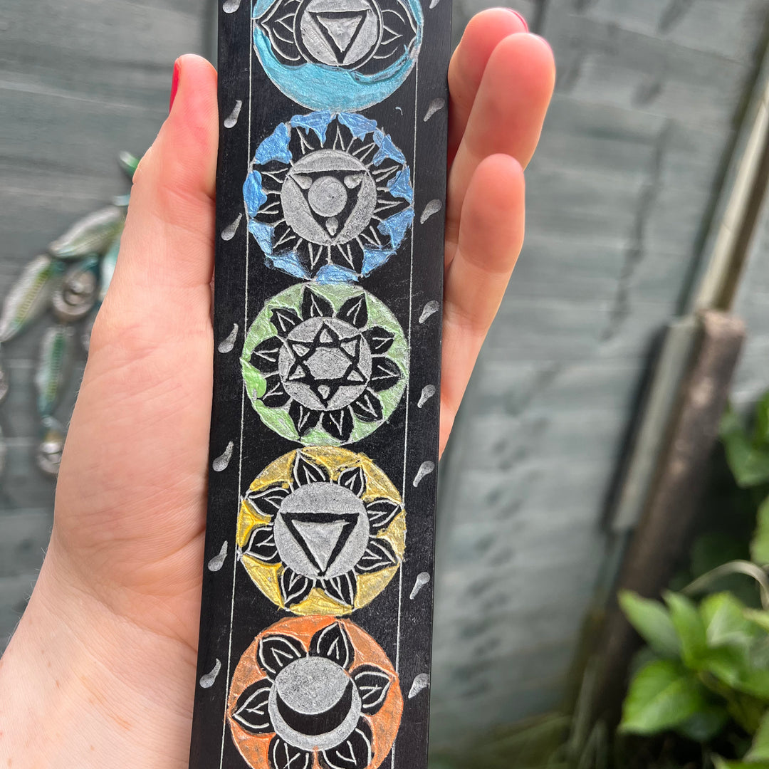 Soapstone 7 Chakra Incense Stick Burner