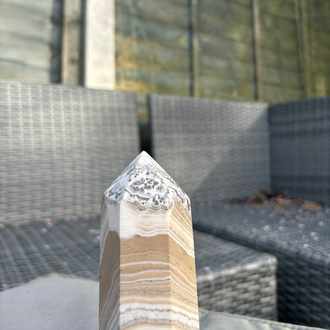 Yellow Banded Calcite Tower