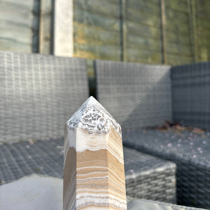 Yellow Banded Calcite Tower