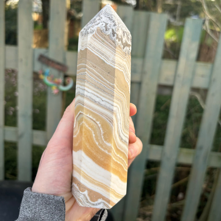 Yellow Banded Calcite Tower