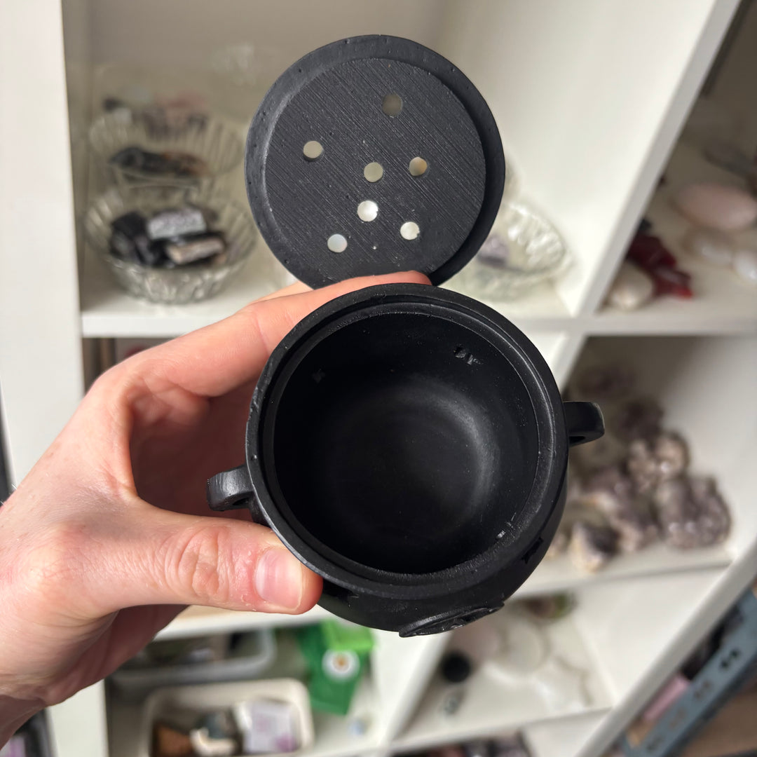 Pentagram Cauldron Incense Cone Burner
