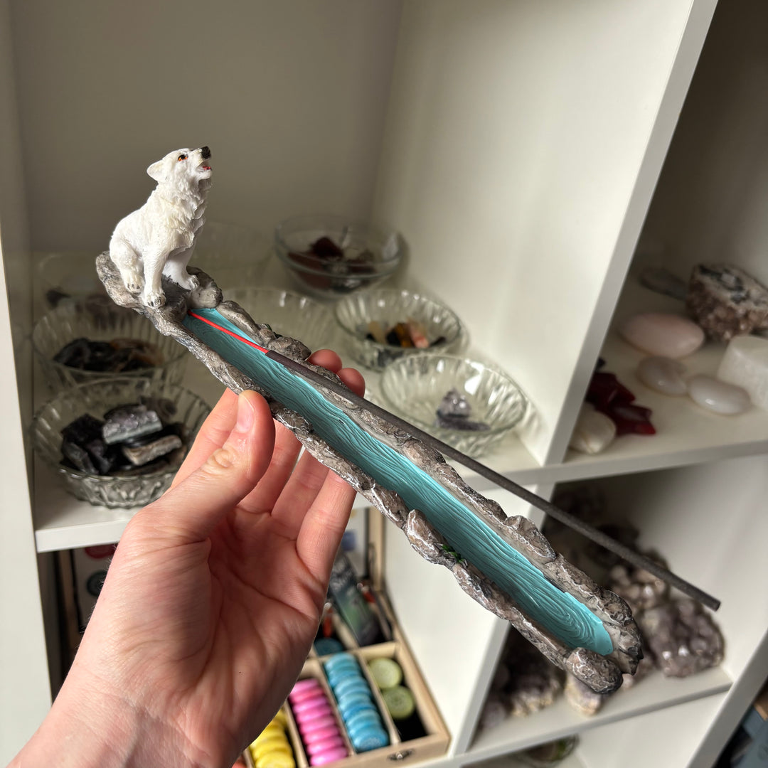 Wolf Incense Stick Burner