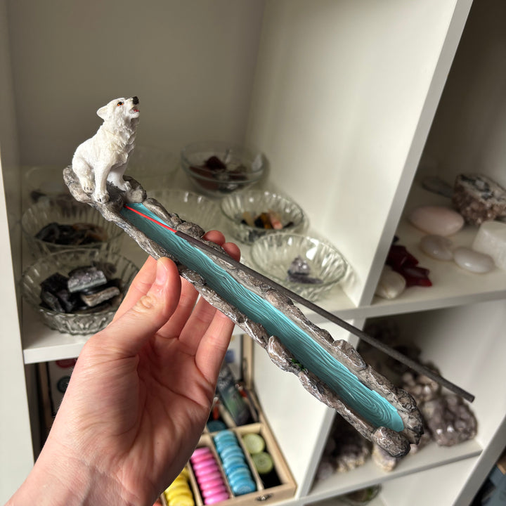 Wolf Incense Stick Burner