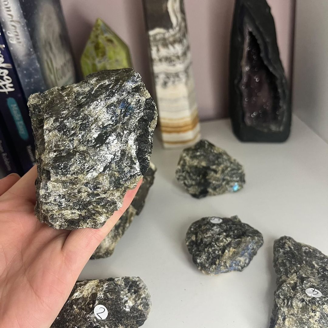 Large Raw Labradorite - Transformation