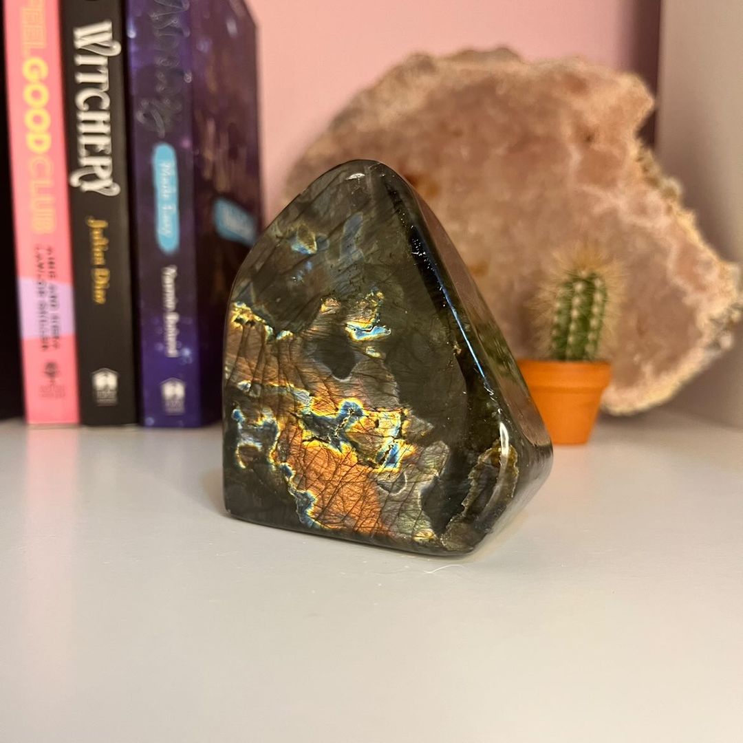 A Grade Labradorite Polished Freeform 8 - Transformation