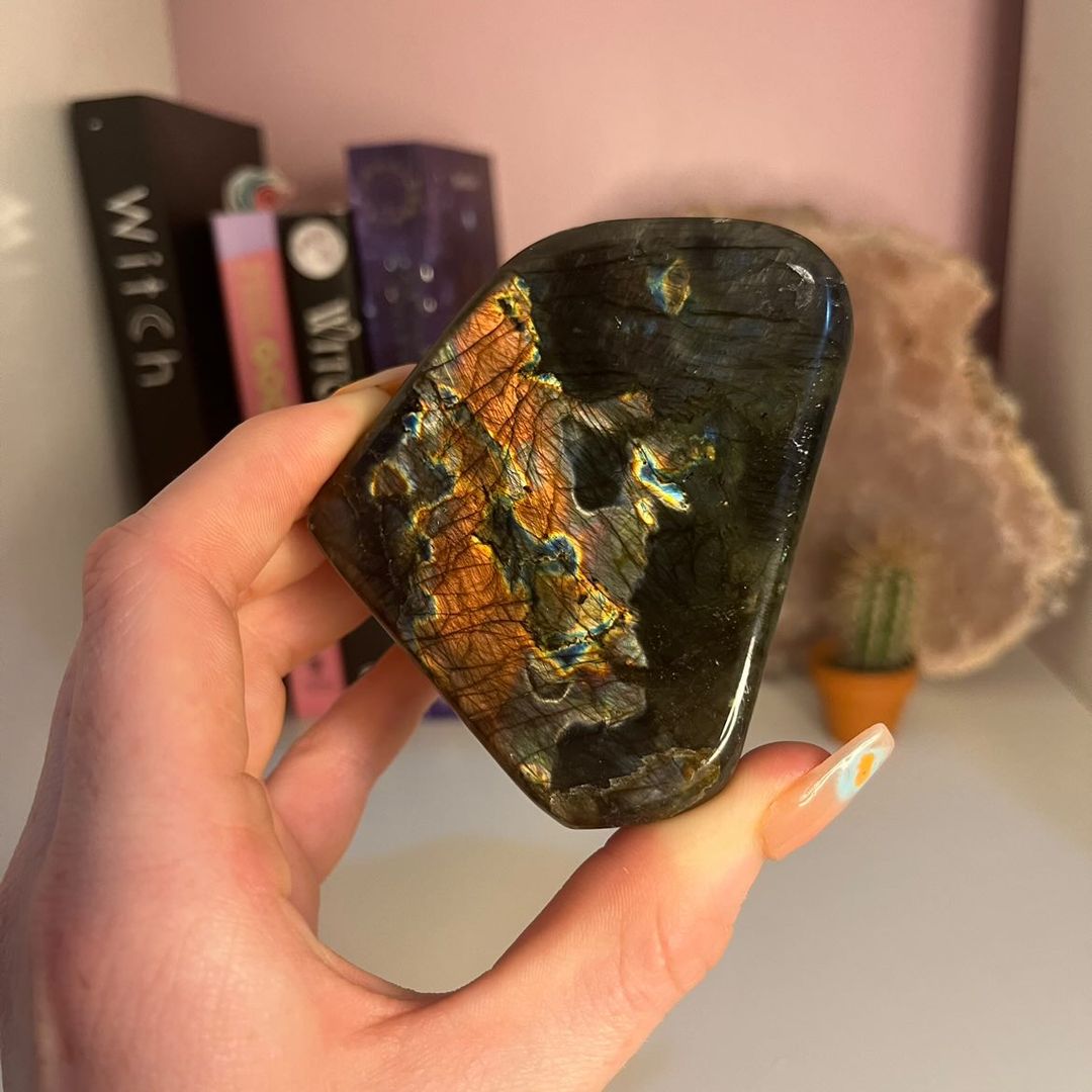 A Grade Labradorite Polished Freeform 8 - Transformation
