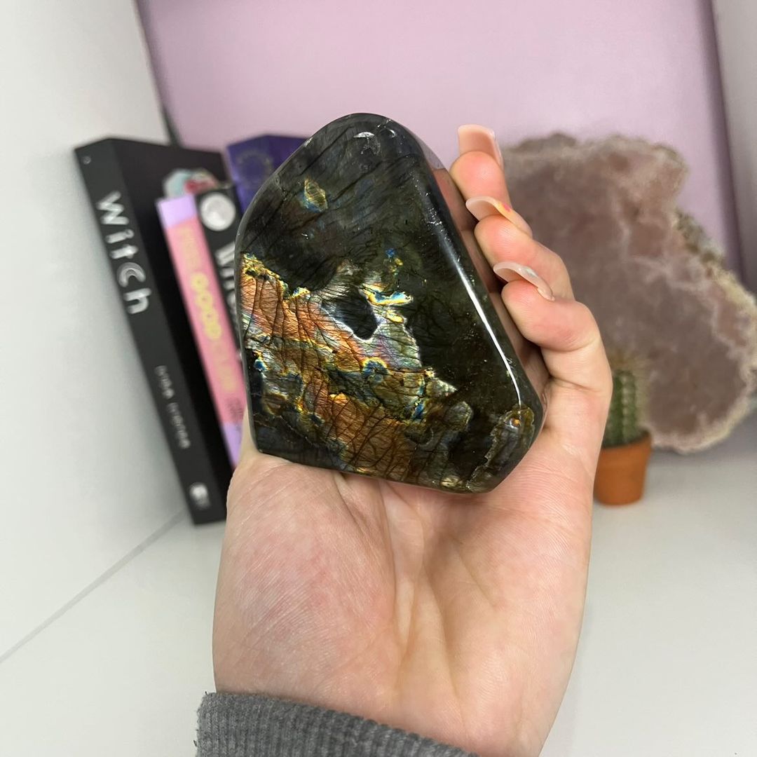 A Grade Labradorite Polished Freeform 8 - Transformation