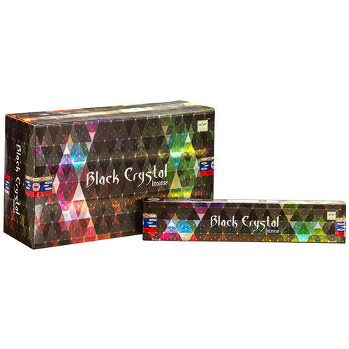Black Crystal Incense Sticks - By Satya