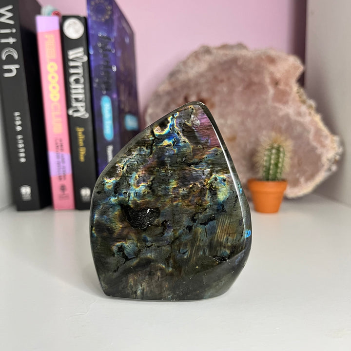 A Grade Labradorite Polished Freeform - Transformation