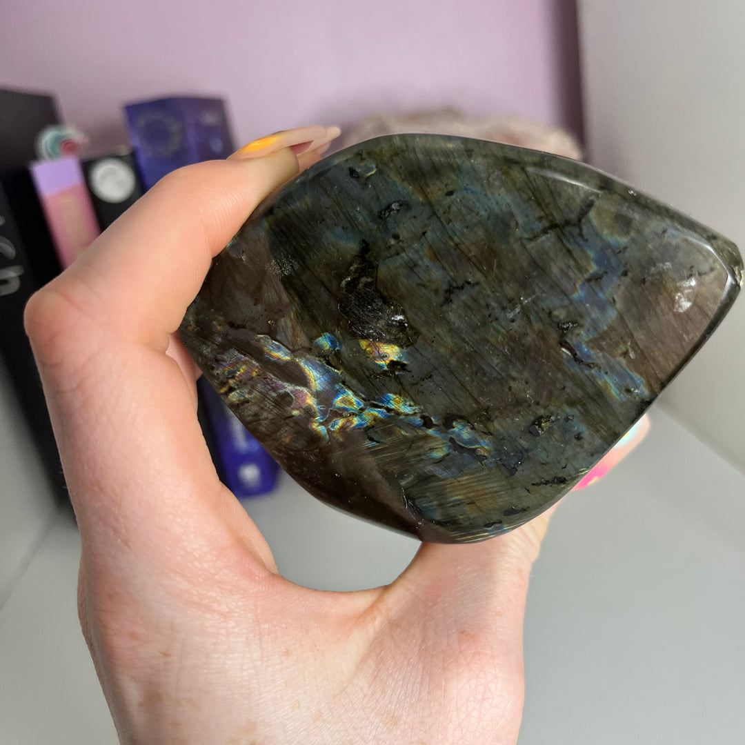 A Grade Labradorite Polished Freeform - Transformation