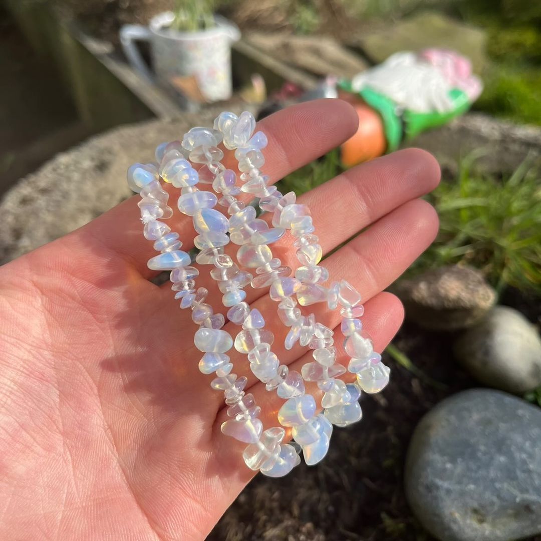 Opalite Crystal Chip Bracelet