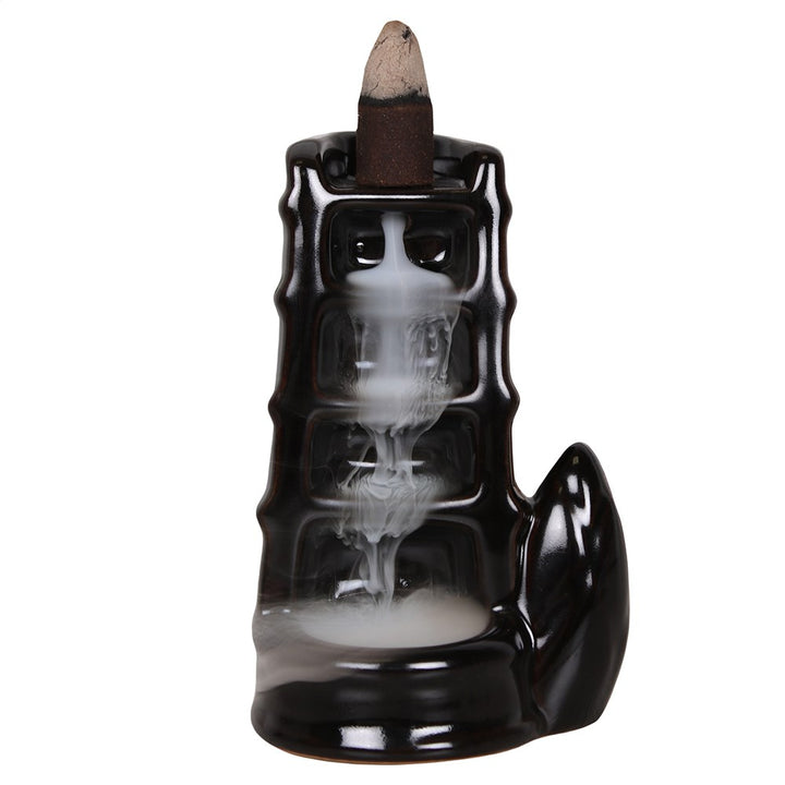 Split Bamboo Fountain Backflow Incense Cone Burner