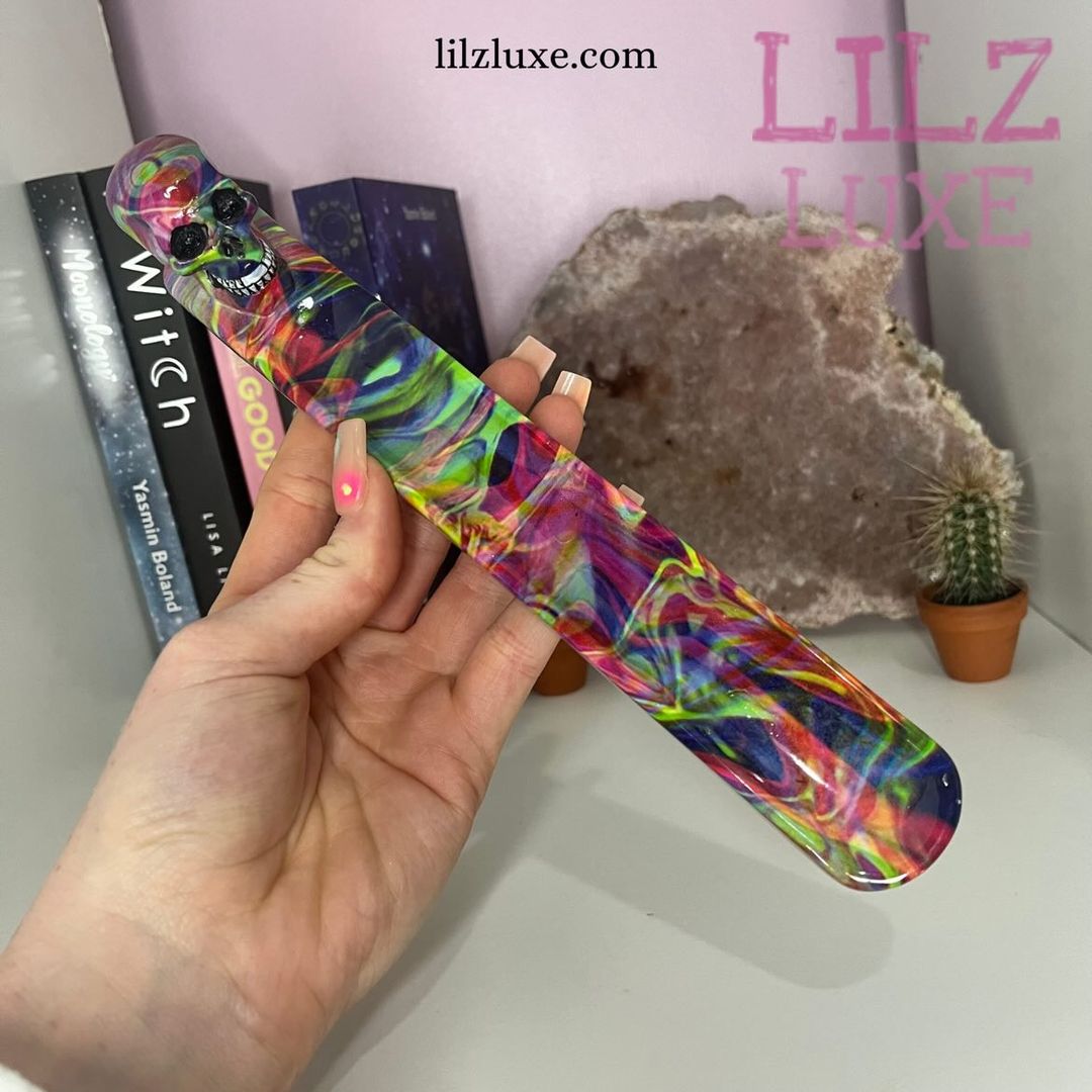 Skull Rainbow Incense Stick Burner