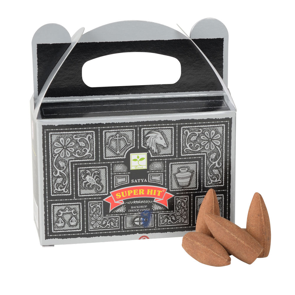 Super Hit Backflow Incense Cones - By Satya