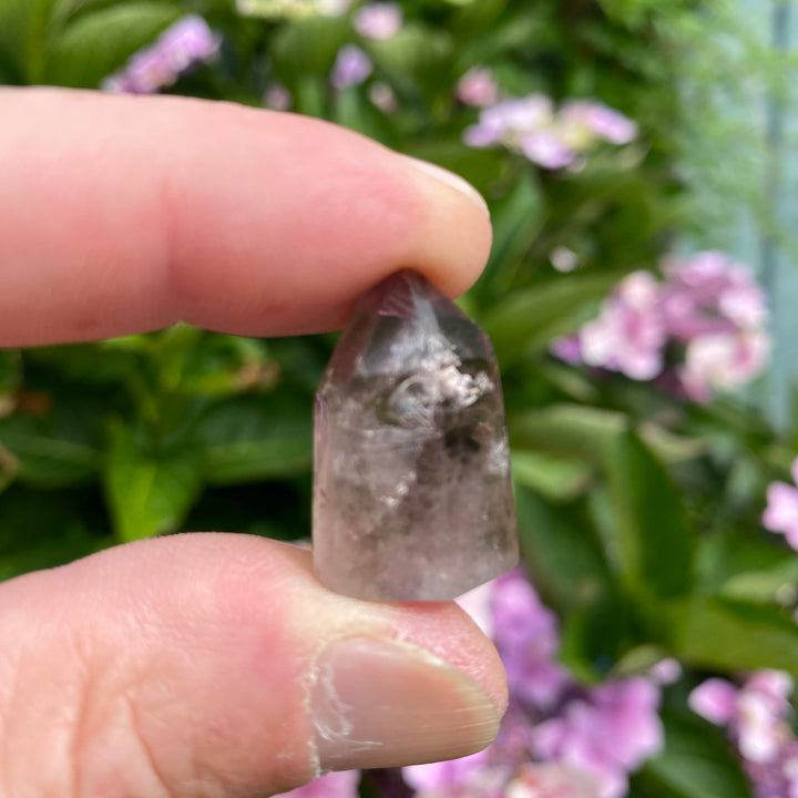 Small Smoky Quartz Pointed Tower – Grounding &amp; Protection