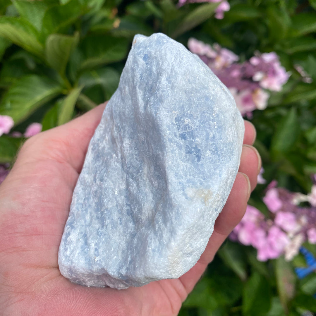 Raw Blue Calcite Crystal – Calm &amp; Gentle Clarity
