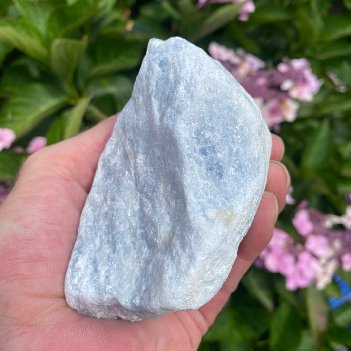 Raw Blue Calcite Crystal – Calm &amp; Gentle Clarity
