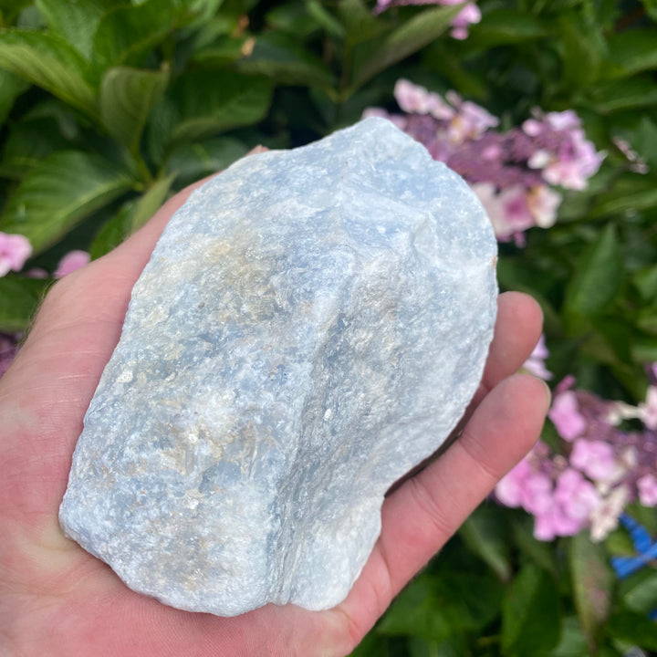Raw Blue Calcite Crystal – Calm &amp; Gentle Clarity