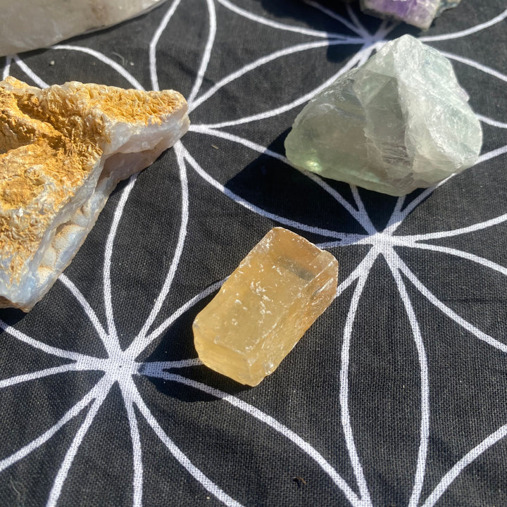 Amethyst, Citrine, Fluorite, Clear Quartz Crystal Collection - Confidence &amp; Peace