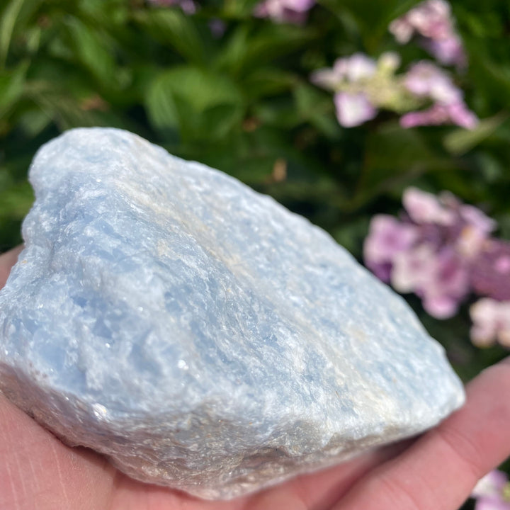 Raw Blue Calcite Crystal – Calm &amp; Gentle Clarity