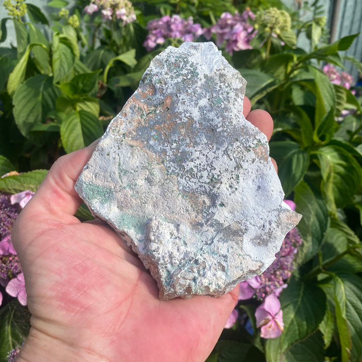 Basalt Crystal Slab with Zeolites – Grounding &amp; Cleansing Energy