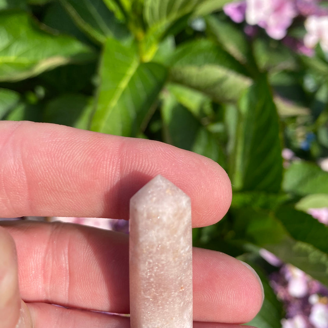 Mini Pink Amethyst Crystal Tower – Calm &amp; Soft Protection