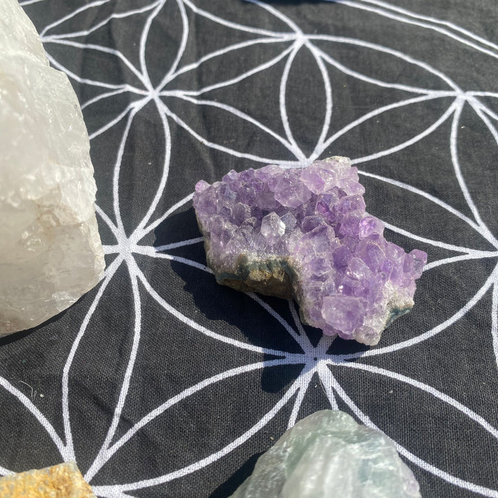 Amethyst, Citrine, Fluorite, Clear Quartz Crystal Collection - Confidence &amp; Peace