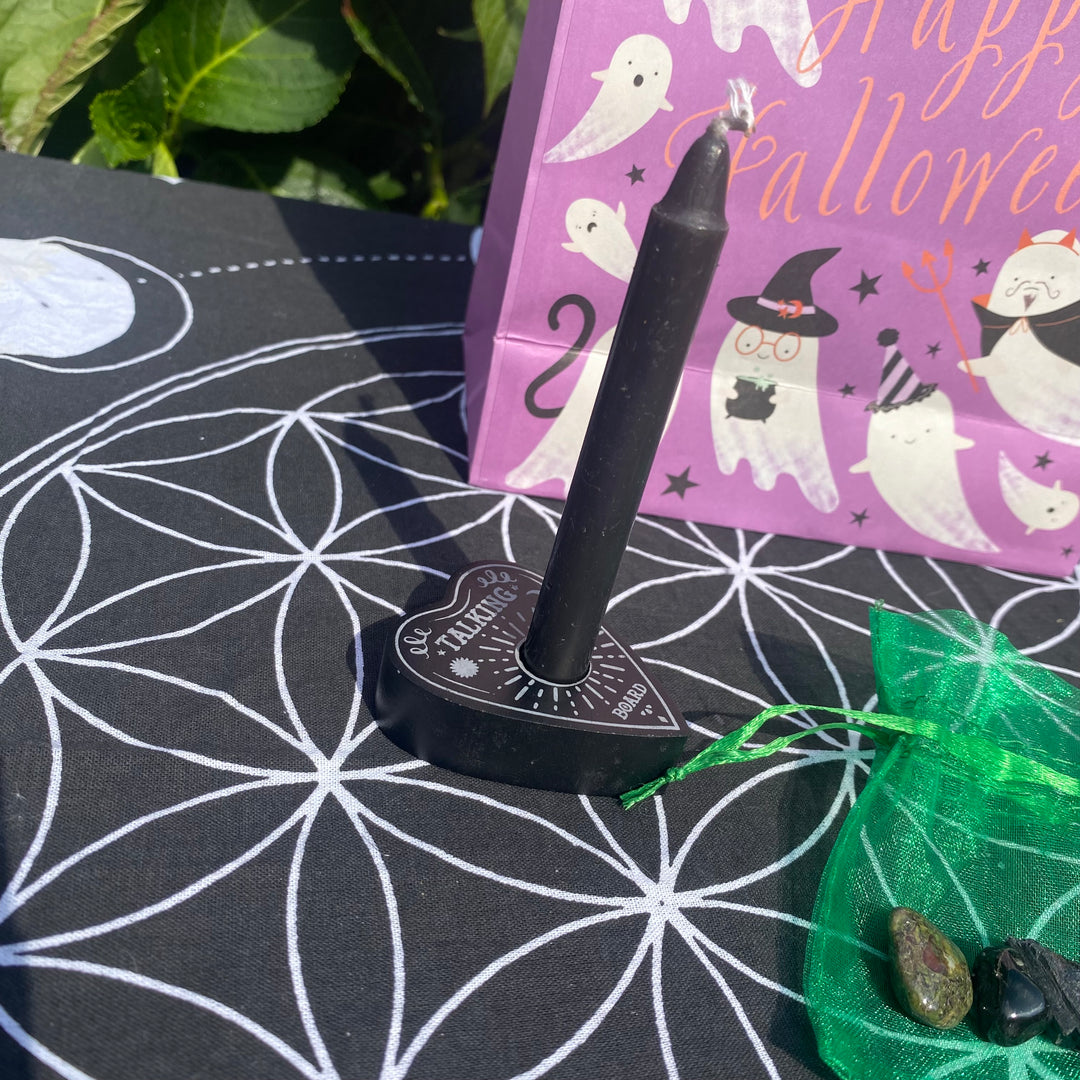 Halloween Crystals &amp; Candles Gift Pack – Protective Energy &amp; Spooky Vibes