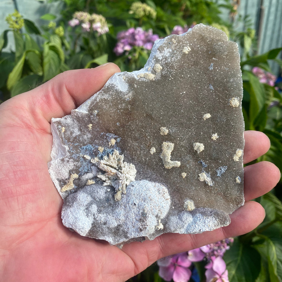Basalt Crystal Slab with Zeolites – Grounding &amp; Cleansing Energy