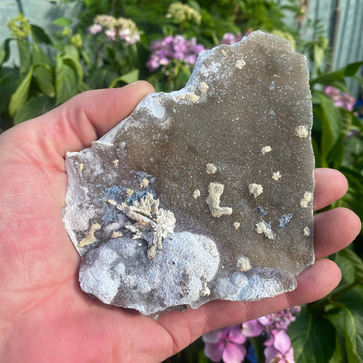 Basalt Crystal Slab with Zeolites – Grounding &amp; Cleansing Energy