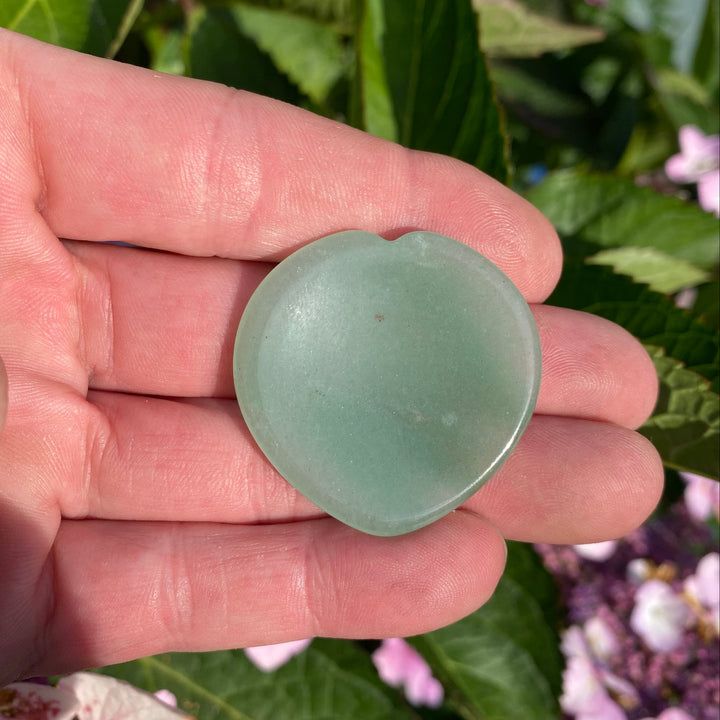Green Aventurine Heart Worry Stone – Growth &amp; Optimism