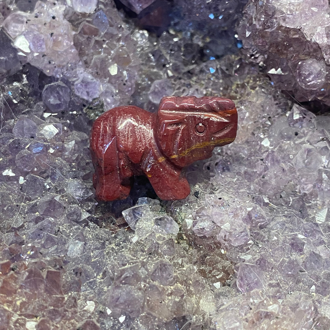 Mookaite Elephant Carving — Earthy Balance &amp; Gentle Grounded Energy