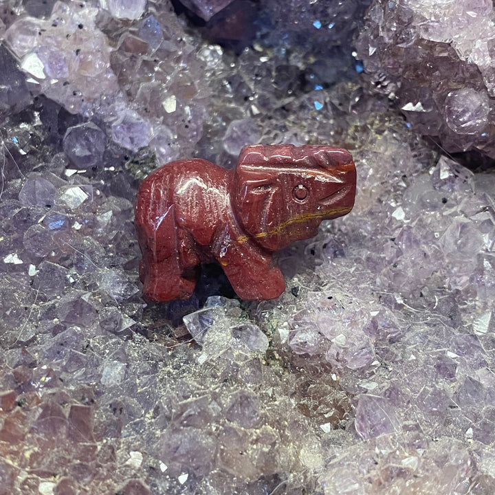 Mookaite Elephant Carving — Earthy Balance &amp; Gentle Grounded Energy