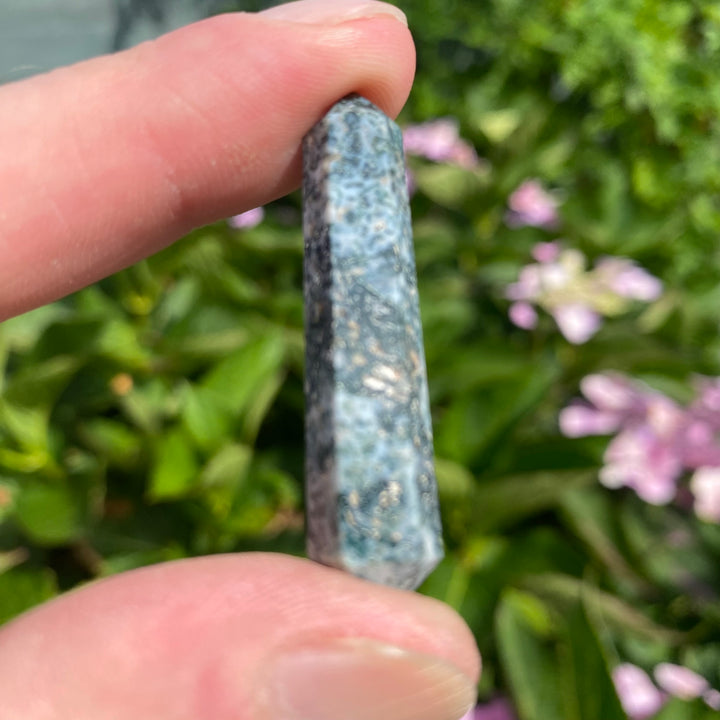 Moss Agate Double Terminated Crystal Point – Growth &amp; Balanced Energy