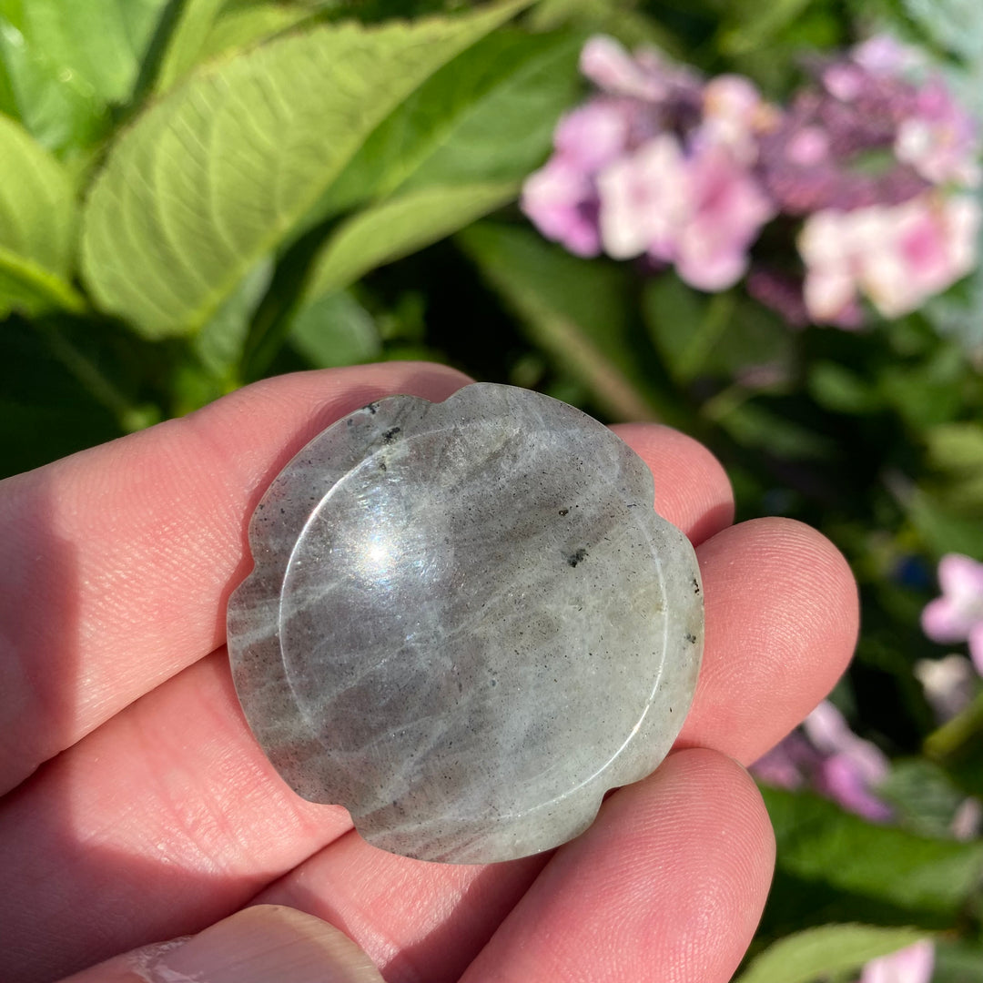 Labradorite Flower Worry Stone – Magic &amp; Transformation