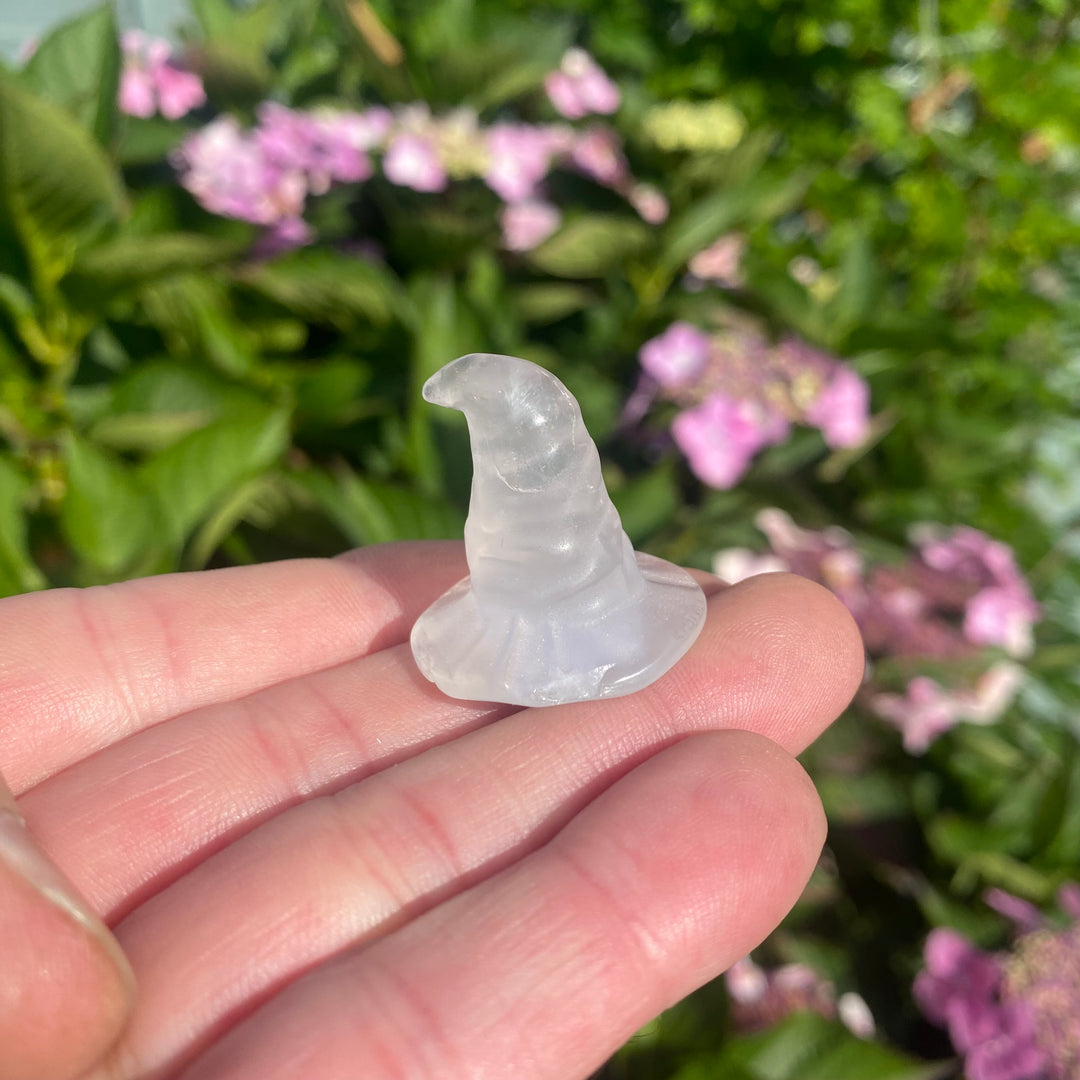 Witch’s Hat Crystal Carvings — Magical Mini Hat for Soft Witchy Vibes