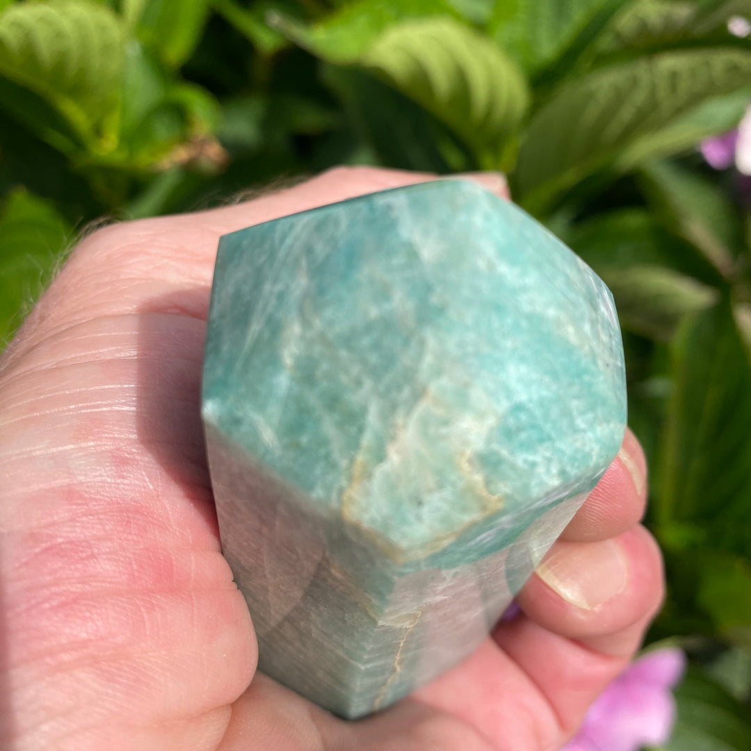 Green Amazonite Crystal Tower – Truth &amp; Calm Communication