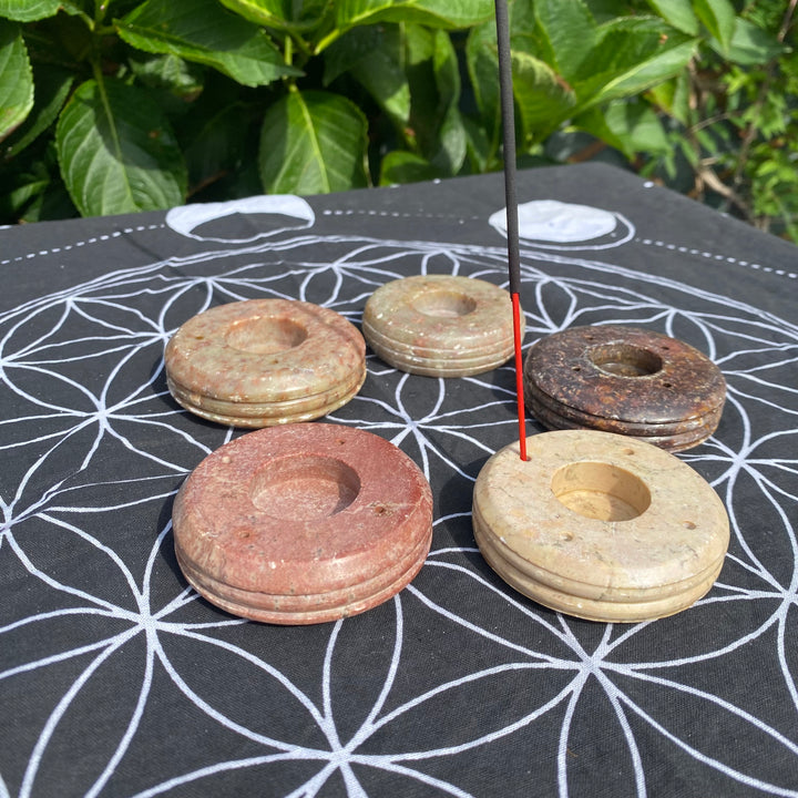 Soapstone Incense Stick Holder &amp; Cone Burner – Calm Energy
