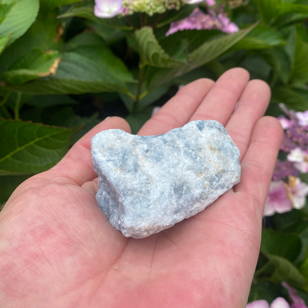 Raw Blue Calcite Crystal – Calm &amp; Gentle Clarity