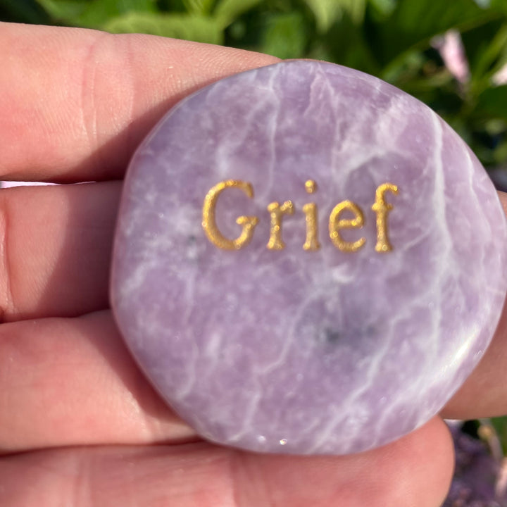 Lepidolite "Grief" Smoothstone – Comfort &amp; Emotional Ease