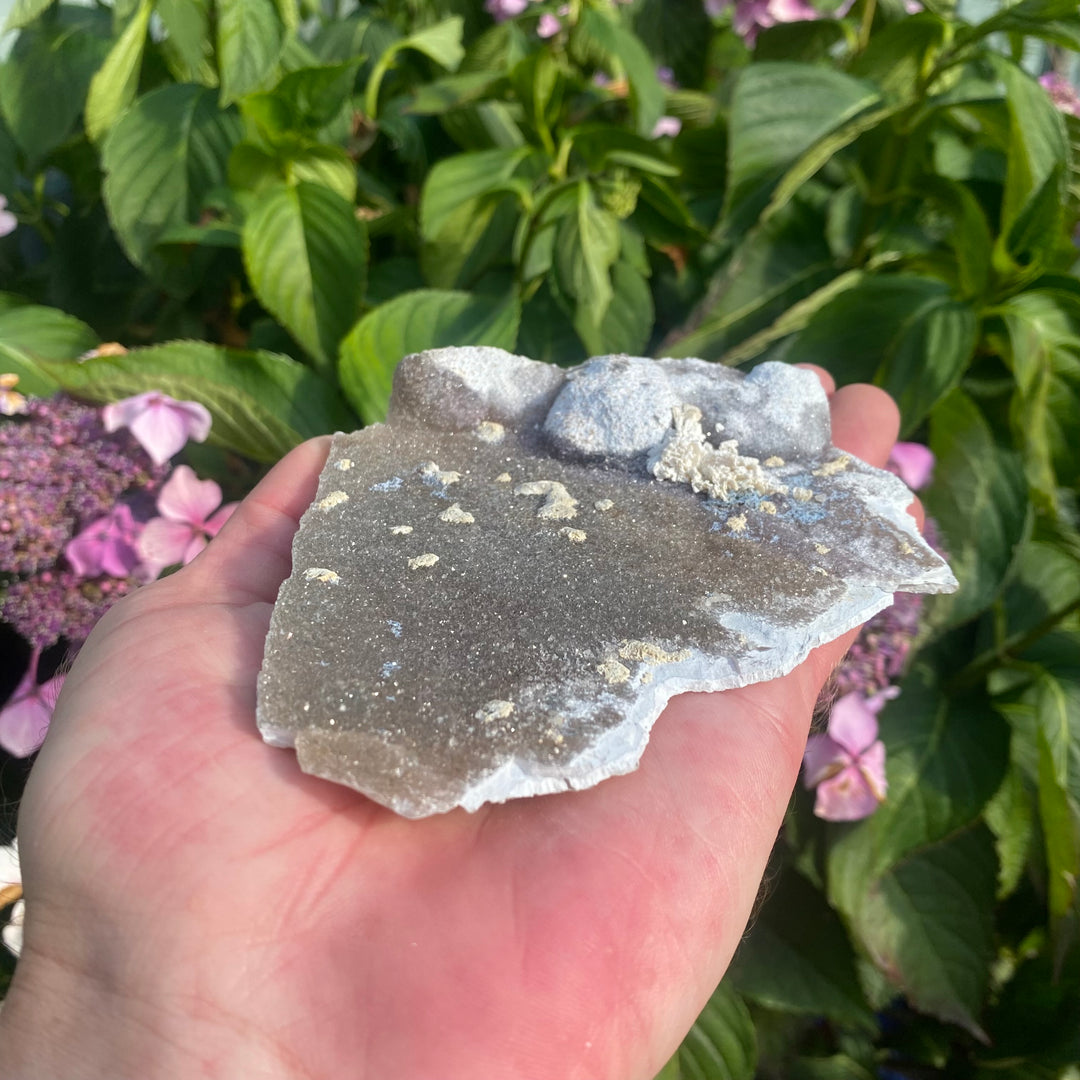 Basalt Crystal Slab with Zeolites – Grounding &amp; Cleansing Energy