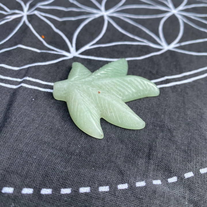 The Quirky Corner - Green Aventuine Carved Leaf – Growth &amp; Optimism