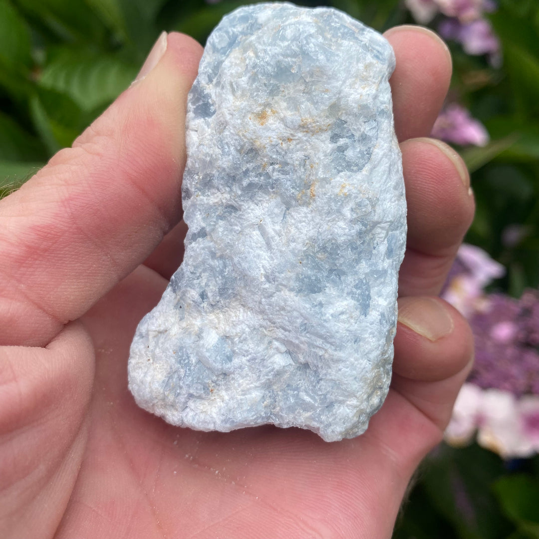 Raw Blue Calcite Crystal – Calm &amp; Gentle Clarity
