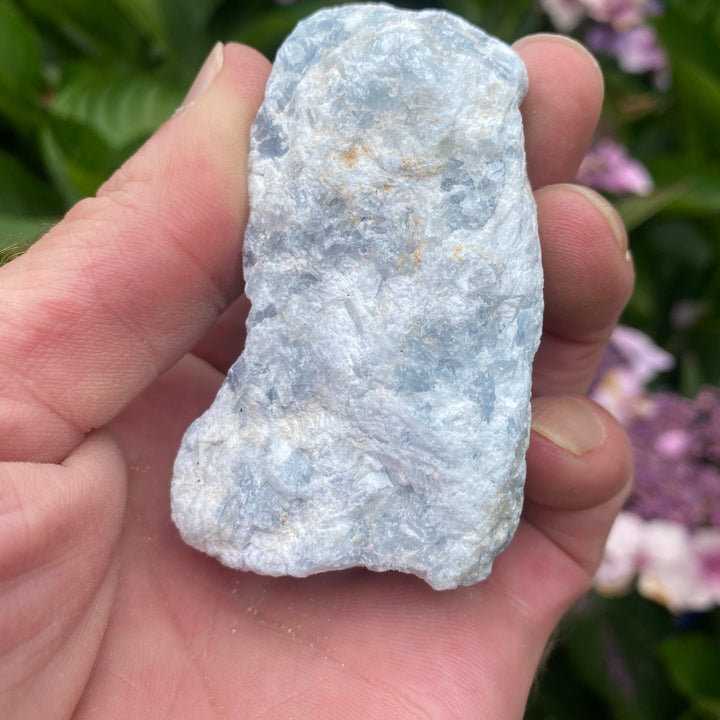 Raw Blue Calcite Crystal – Calm &amp; Gentle Clarity