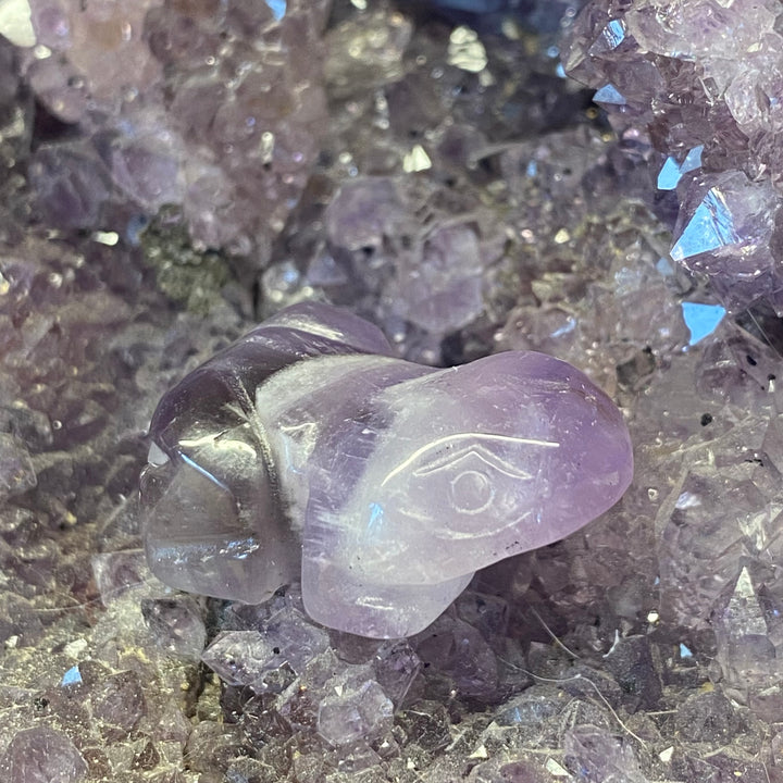Amethyst Frog Carving — Dreamy Calm &amp; Gentle Spiritual Energy