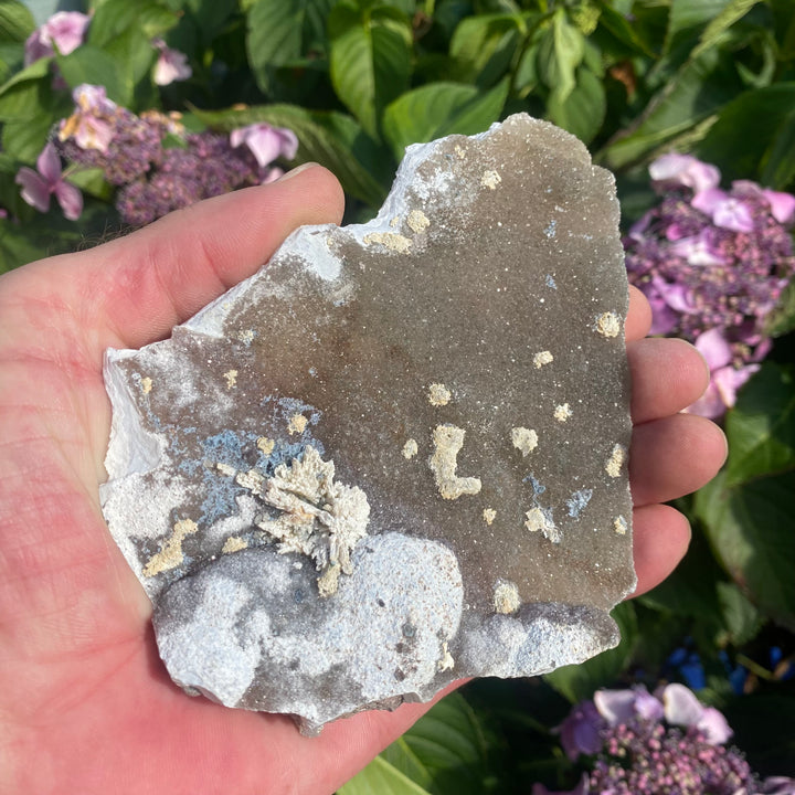 Basalt Crystal Slab with Zeolites – Grounding &amp; Cleansing Energy