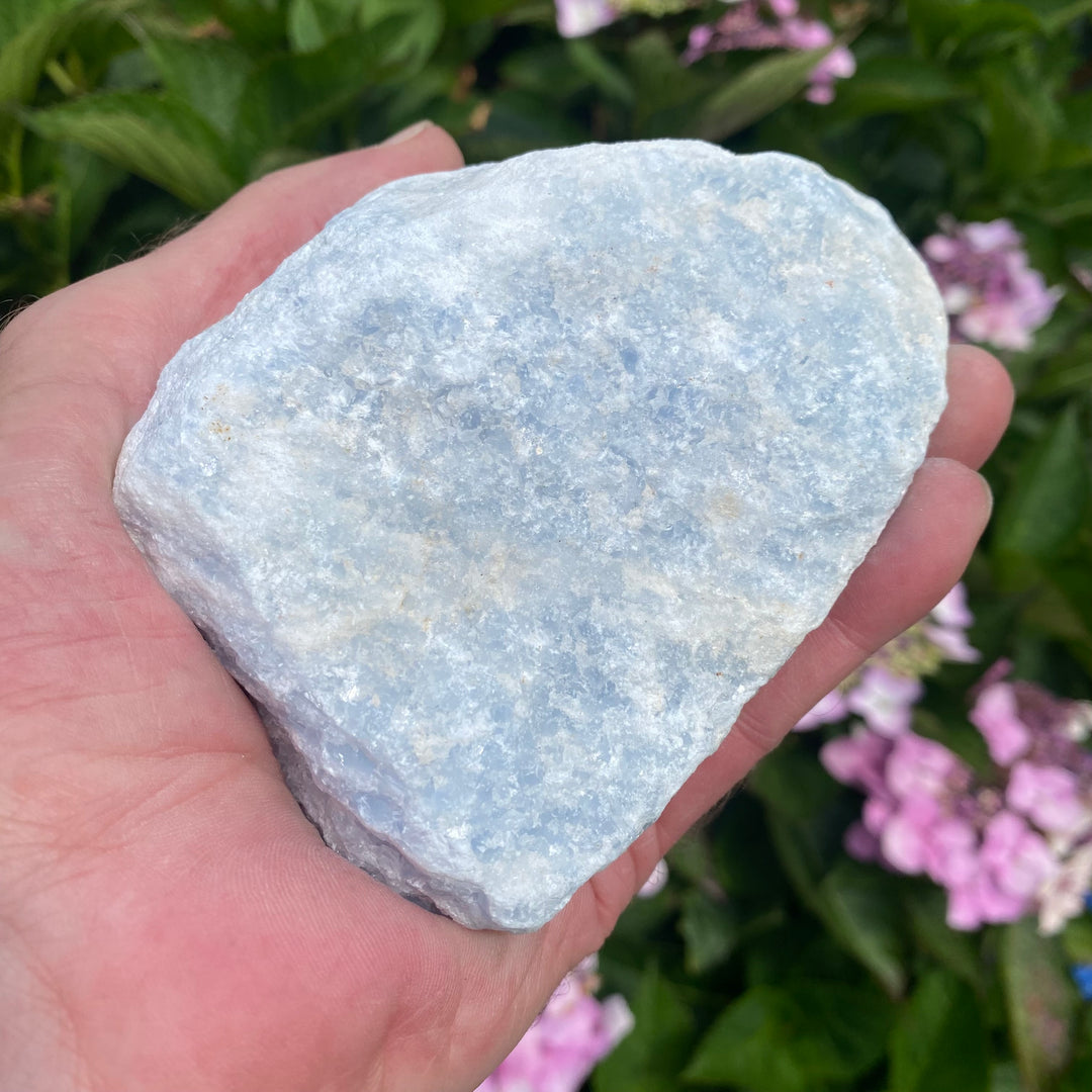 Raw Blue Calcite Crystal – Calm &amp; Gentle Clarity