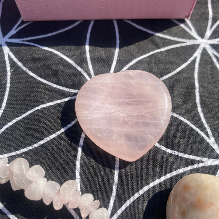 Rose Quartz Sunstone Crystal Love Gift Set - Love &amp; Joy