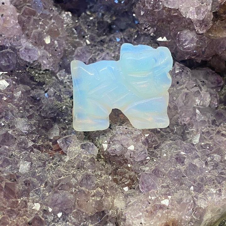 Opalite Dragon Carving — Dreamy Glow &amp; Gentle Mystic Energy